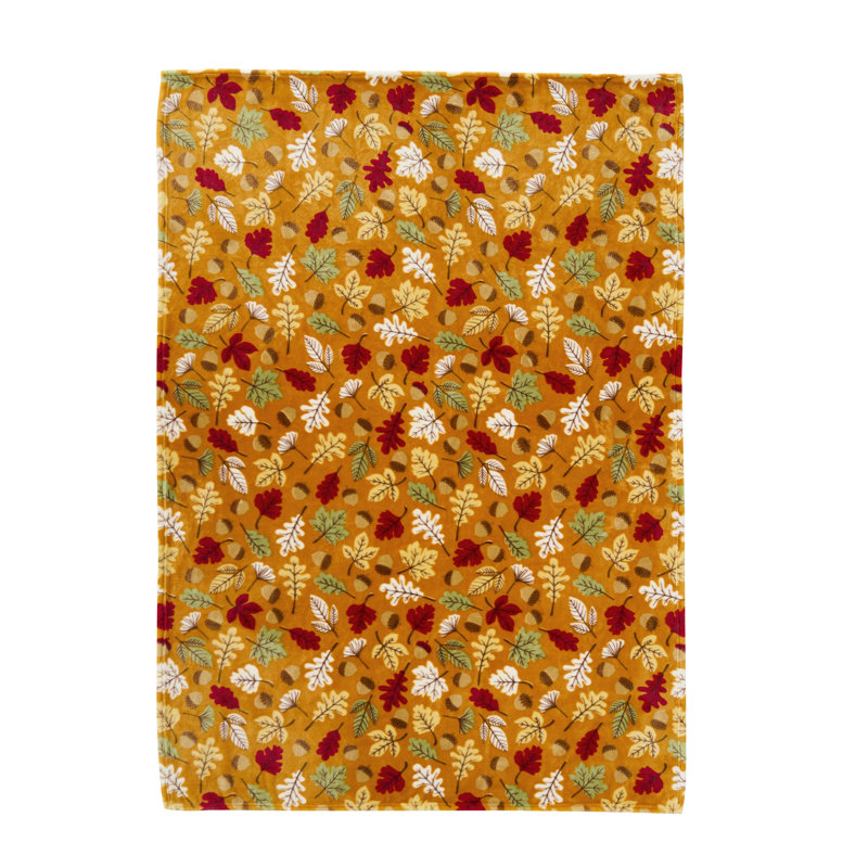 Hallmark Multicolor Oakdale 50" x 70" Plush Fall Throw Blanket