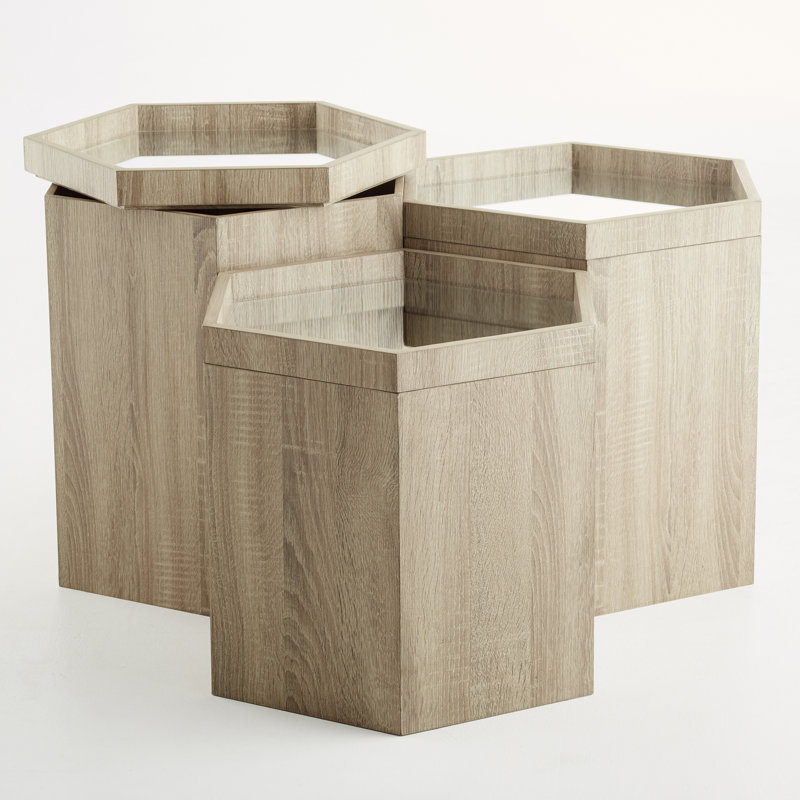 Table-plateau Honeycomb, H 18 po x l 18,25 po x P 15,75 po