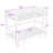 Metal Bunk Bed with Full Rail Top, Pull-Out Lower Bunk, and U-Shaped Sofa Design-45142197