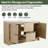 60'' Double Bathroom Vanity with Resin Top