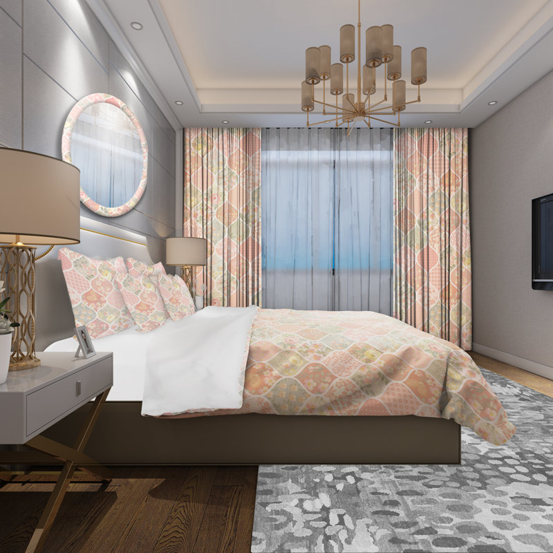 Ensemble de housse de couette, Housse de couette double / grand et 2 taies
