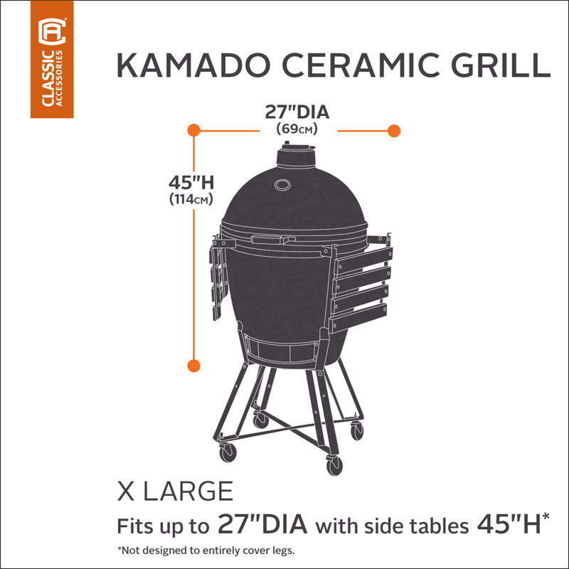 The Twillery Co.® Paulding 35'' W x 35'' D Grill Cover, 27" D x 45" H