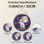 Panneau de vitrail 12 "H Moon Cat-1690596232
