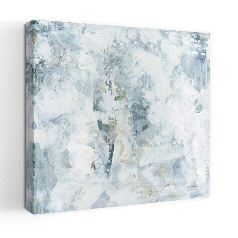 Art contemporain gris pâle III, H 32 po x l 32 po