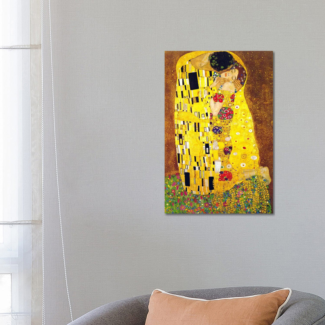 The Kiss by Gustav Klimt - Painting on Canvas