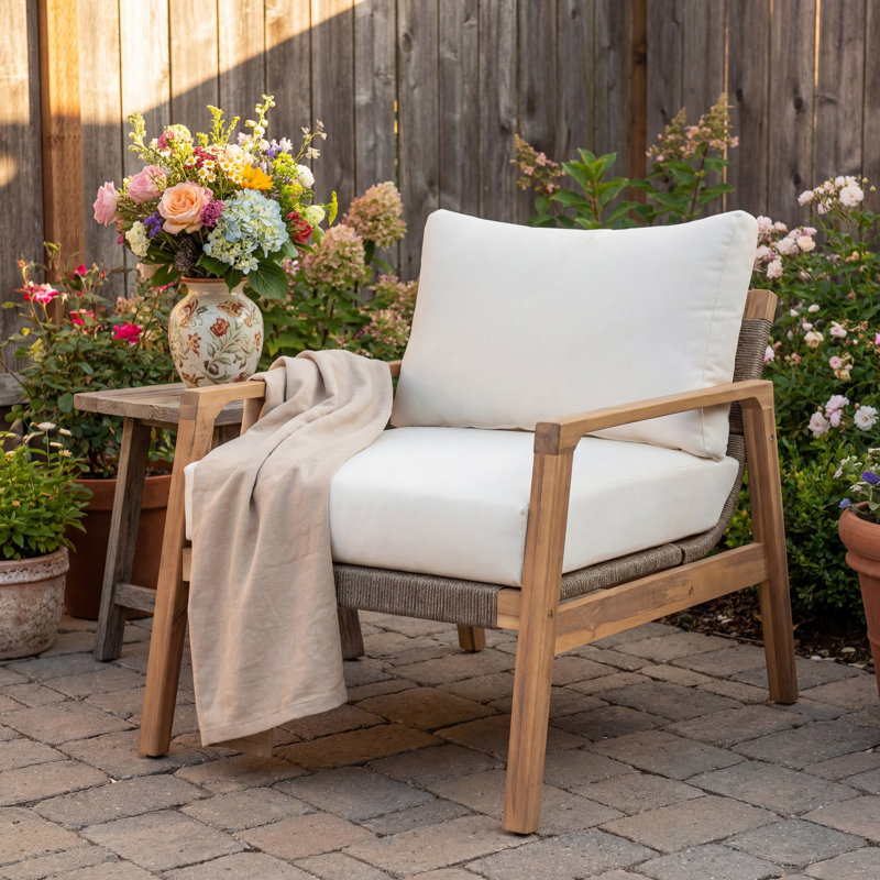 Fauteuil club d'extérieur Atara