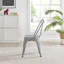 Honora Classic Industrial Metal Dining Chair - Style Bold Colour Stackable Side Chair-1439541582