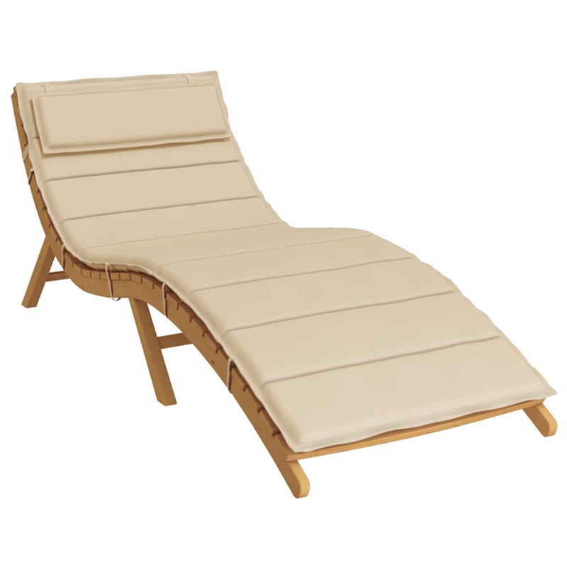 Outdoor 1.2'' Lounge Chair Seat / Back Cushion, Beige