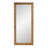 Lacie Scalloped Rattan Floor Mirror, Honey-2083727642