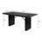 Geovanna Black Rectangular Double Pedestal Dining Table