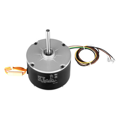 1/5 HP Condenser Fan Motor Replacement for AC Units - High Efficiency 825 RPM HVAC Motor with Reversible Rotation & Explosion-Proof Capacitor