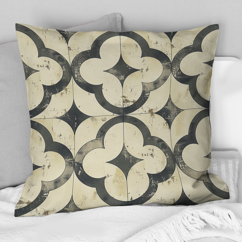Coussin Green Green Beige Trellis II, H 16 po x l 16 po