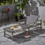 Chaise longue Hampton Wood + Wicker-1743498191