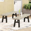 Banc en bois gris avec résistance aux intempéries et panneaux de lattes élégants, banc rustique de 63 pouces de largeur, capacité de poids de 600 lb, hauteur de 17,53