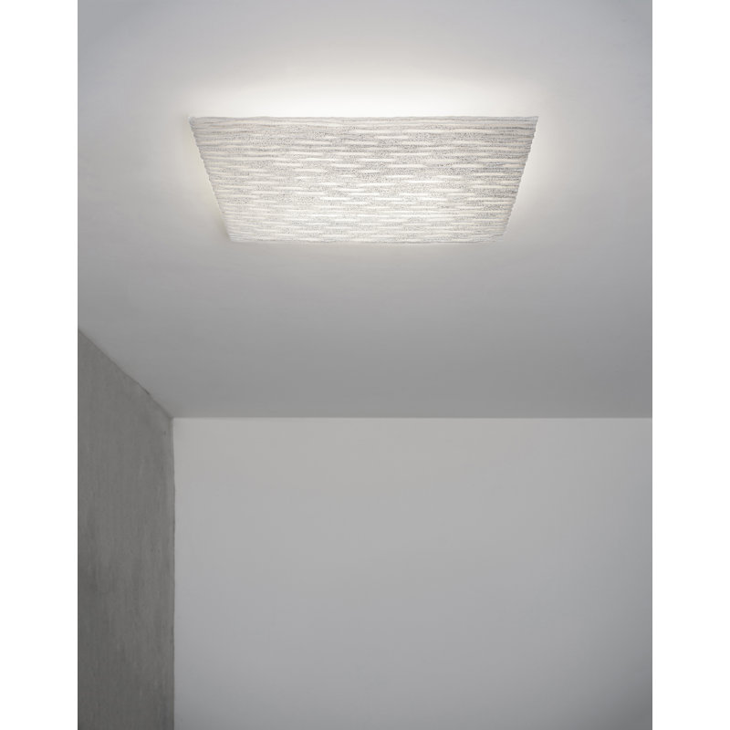 Planum 1 - Light LED Flush Mounted Sconce, White, 37.8" H x 37.8" W x 3.1" D