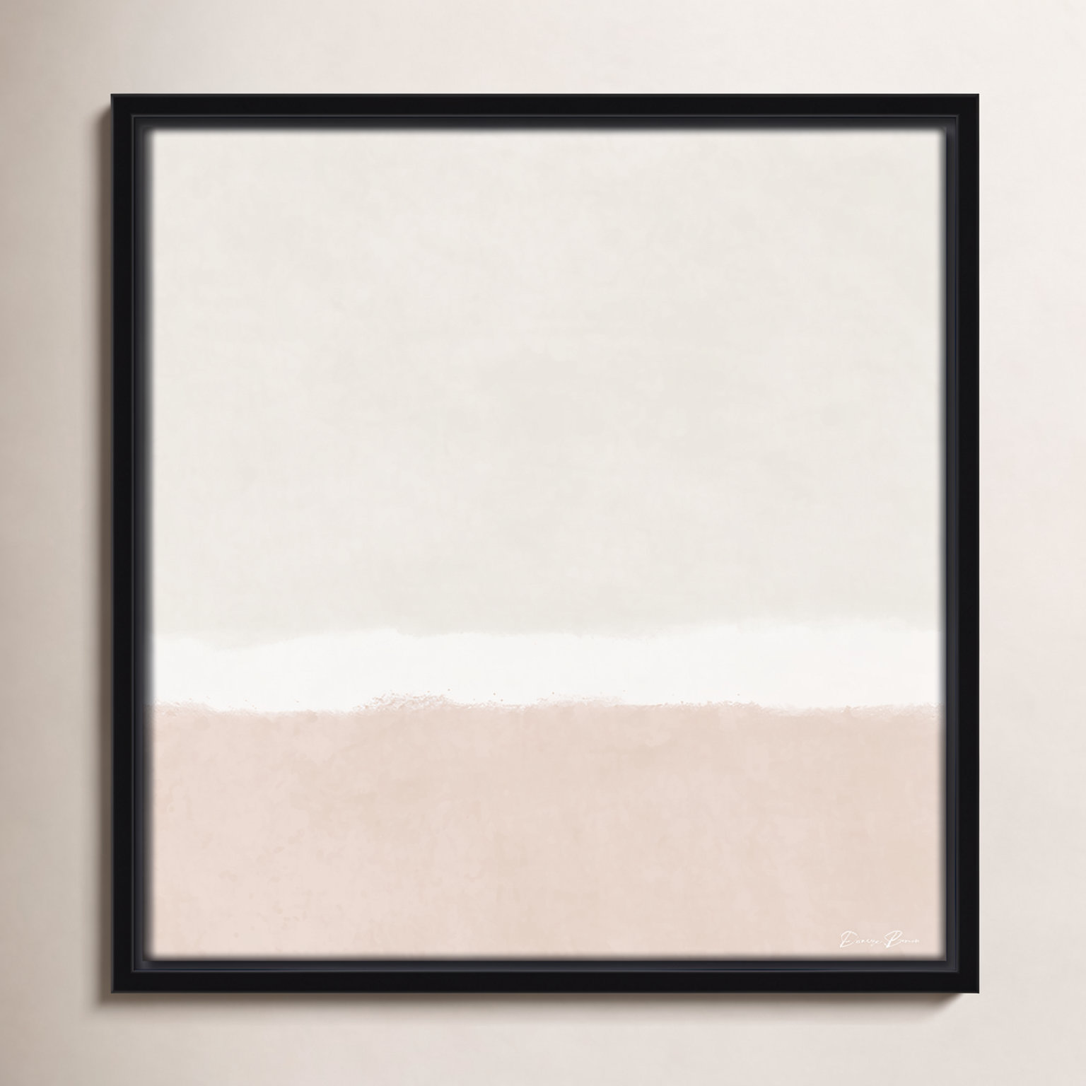 Willadeene "Slate I" Print, Black Framed, 13.5" H x 13.5" W