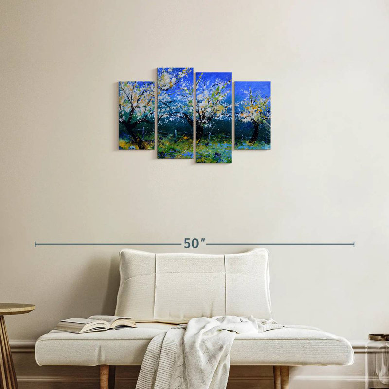 Apple Trees In Spring, 18" H x 30" W