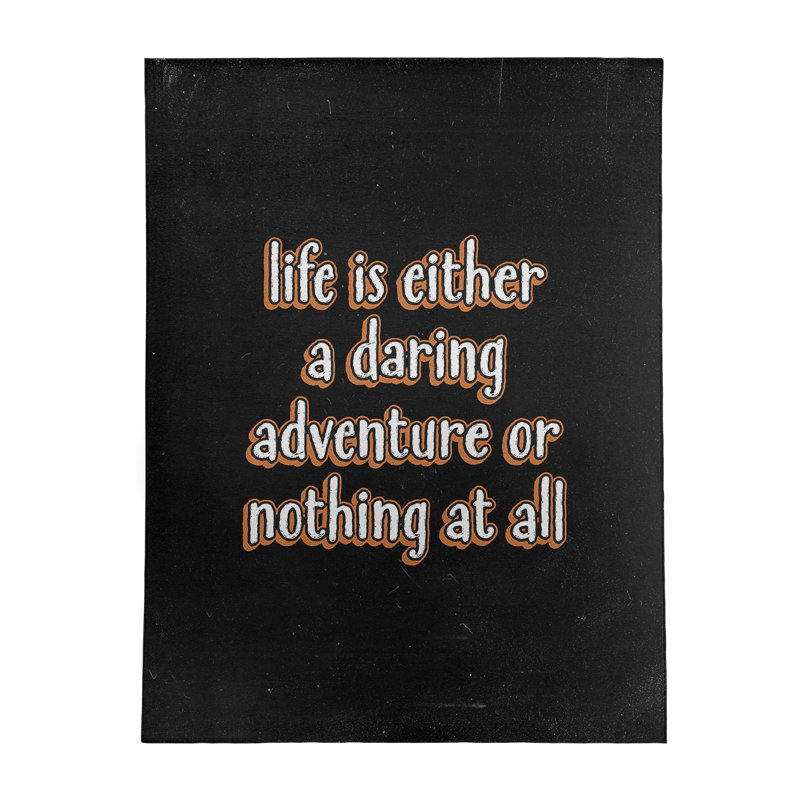 Quotes Chenille Indoor Rug, Rectangle 9' x 12'