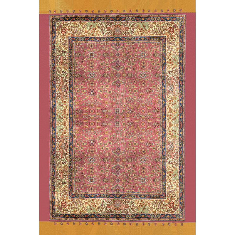 Premium Hall Carpet (3.3 x 6.6 ft), 100% Polyester, 0.3 in Pile Height | Antibacterial, Non-Slip PVC Dot Underside, 650 g/m² | Durable Woven Design, 3D Digital Printing, Machine Washable, Ideal for Home Décor