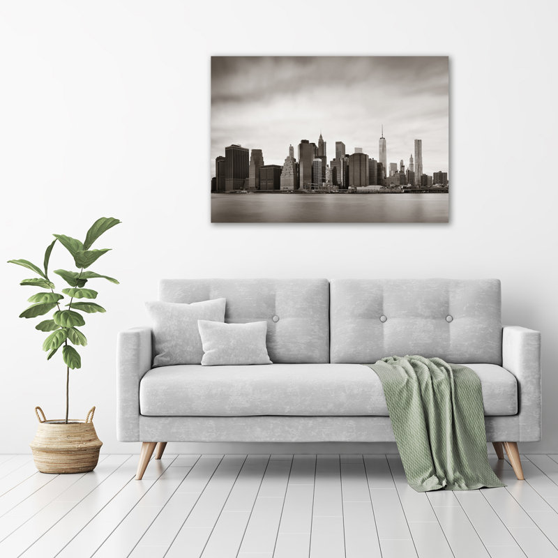 Manhattan New York - No Frame Print on Glass, 70cm H x 100cm W x 4cm D