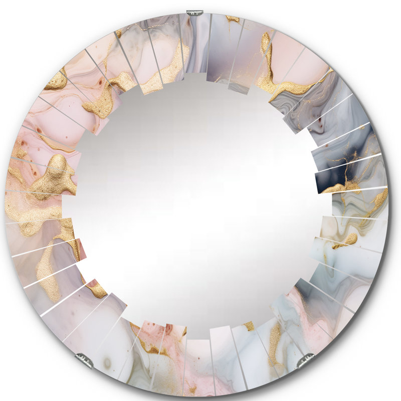 Miroir mural rond Kendele, 24 po x 24 po
