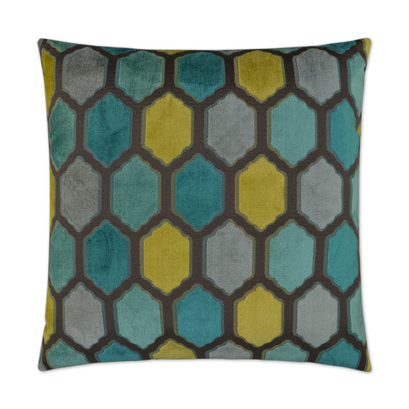 Mallorca Pillow Cover & Insert, Laguna, Square 22"