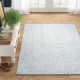 Britley Handmade Tufted Wool Light Blue/Natural Area Rug