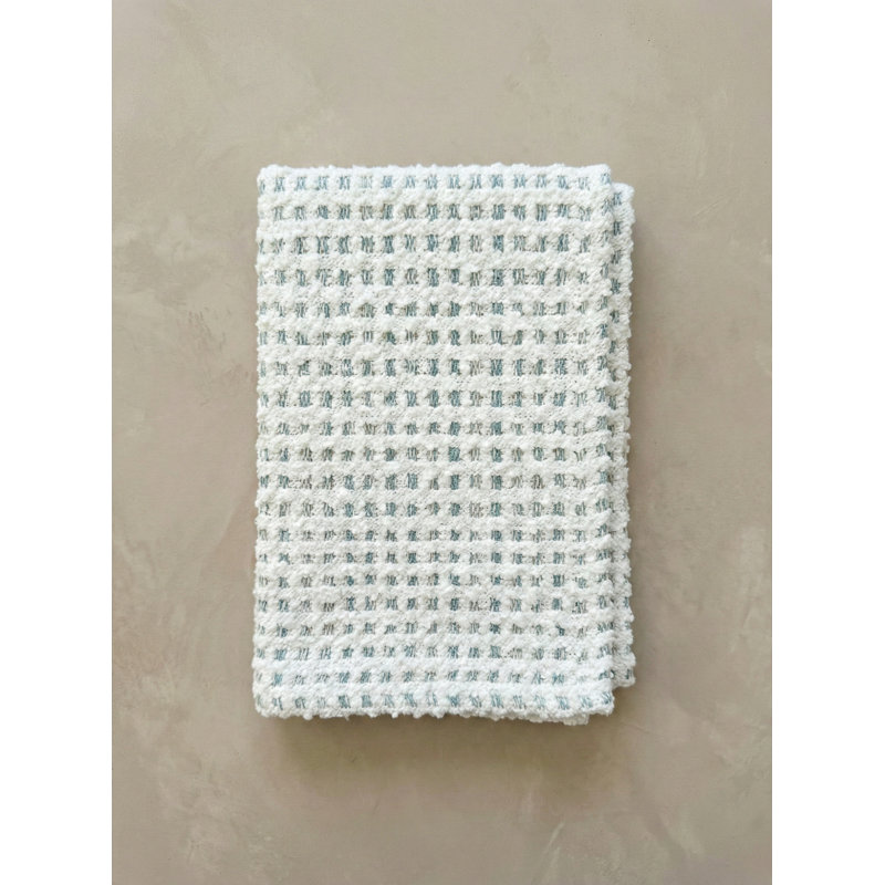 Aqua Blue Harbor Tweed Indoor Outdoor Table Runner 14x72, Aqua Blue