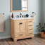 Quen 36" Freestanding Single Basin Vanity Set with Cabinet, Vanity Top, and Oval Undermount Sink-658309058-658309057-658153722