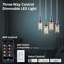 Luminaire suspendu cylindrique à 4 lumières DEL