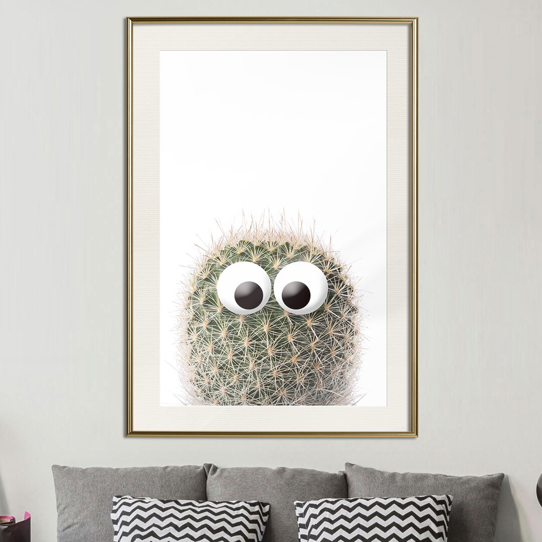 Gerahmtes Poster Funny Cactus II