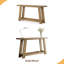 Table de canapé étroite, console à deux niveaux, table d'entrée en bois