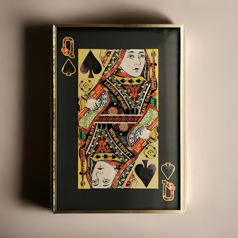 Carte à jouer Queen of Black Spade