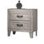 Table de chevet contemporaine en mélamine blanc délavé 1pc