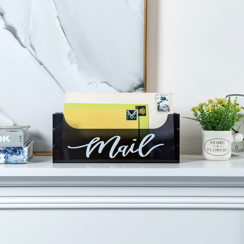 Acrylic Mail Desk Organizer