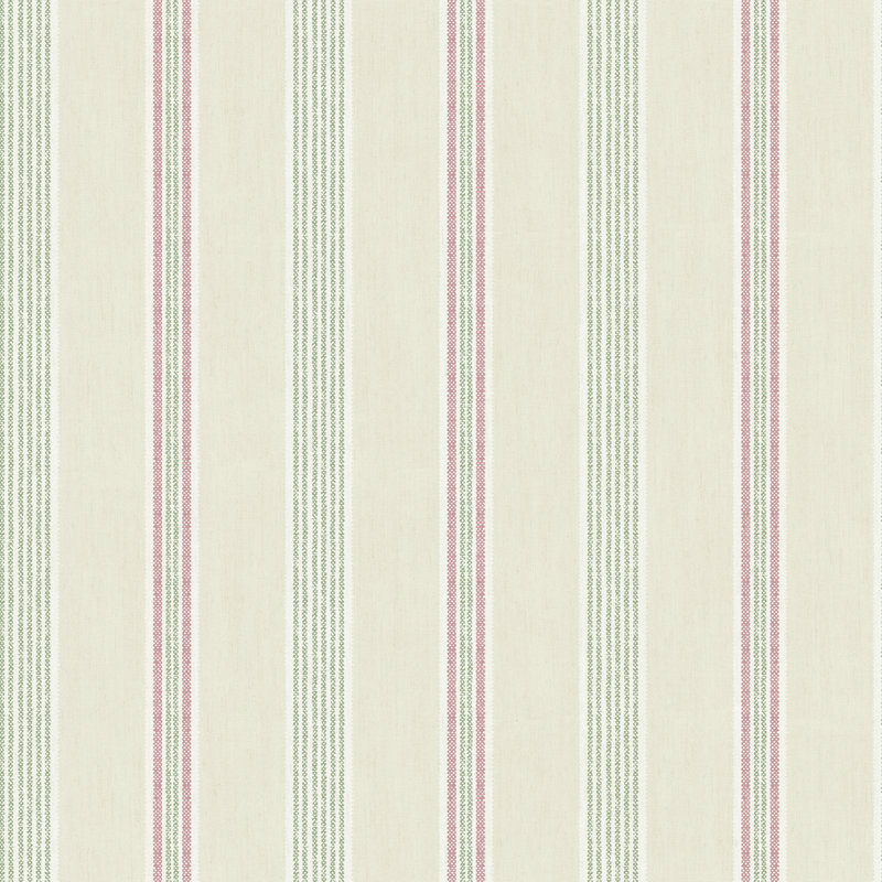 Rollingwood 10m x 53cm Non-pasted Matte Roll, Beige/Green/Pink