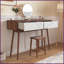 Table basse à pieds en bois rustique avec panneaux sculptés, rangement pour couloir et amp; Salon, conception robuste