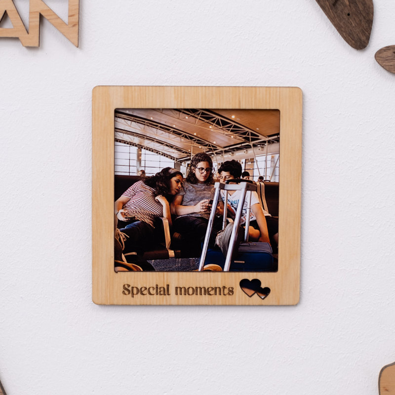 Photo Frames Set Of 9 Wooden Frames