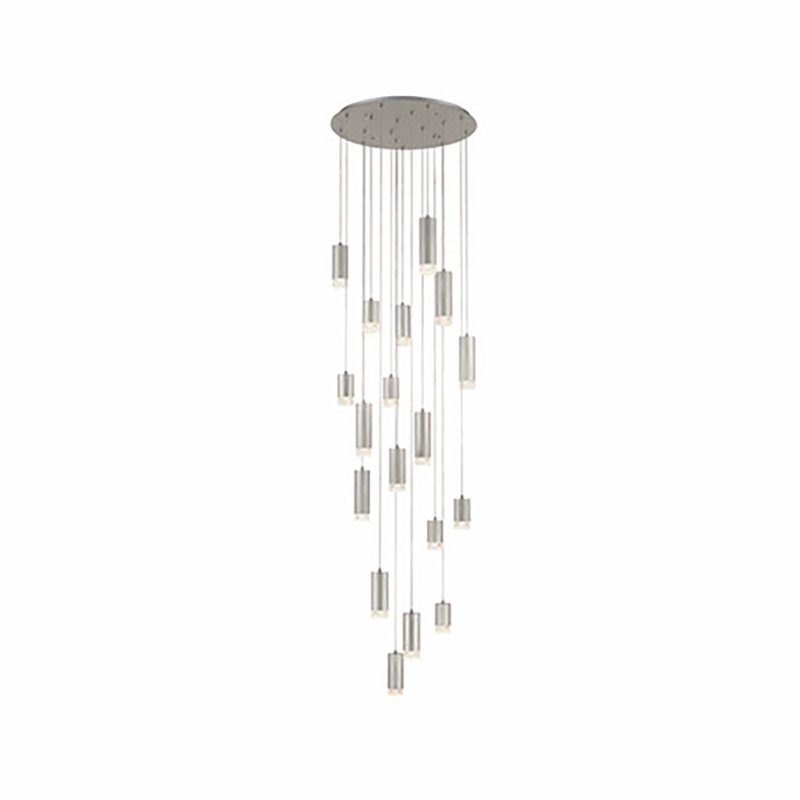 Beldin 18 - Light Cluster Pendant, Satin Nickel