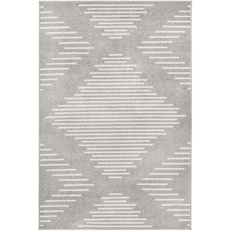Geometric Indoor Rug, Rectangle 4' x 6'