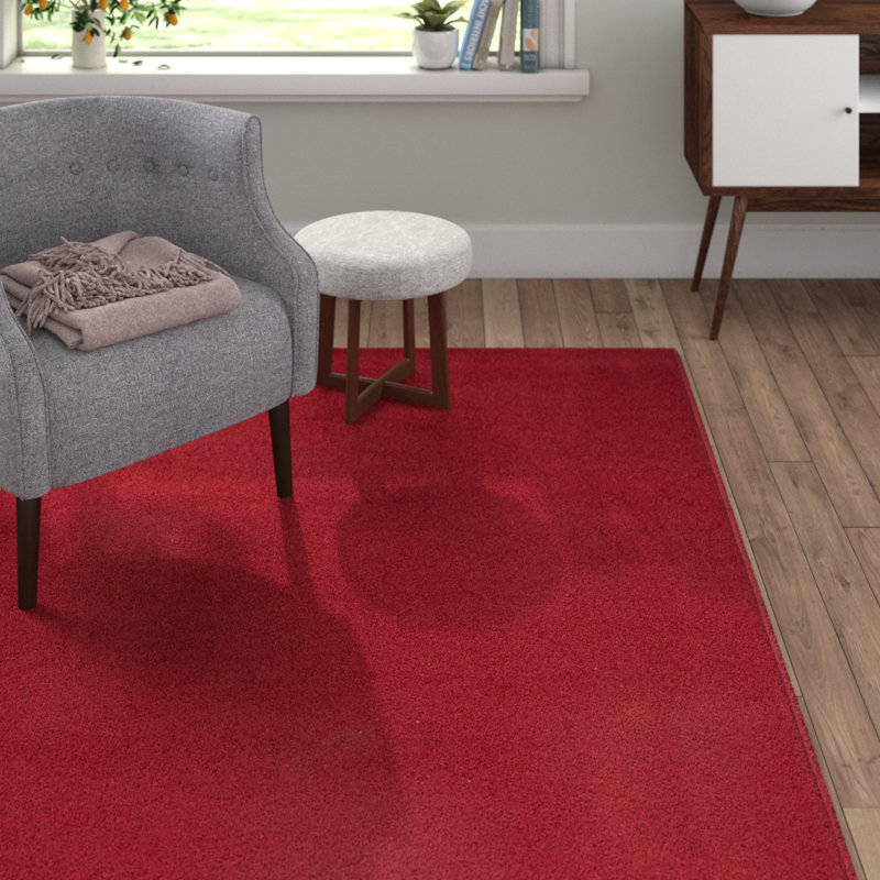 Fancy Red Rug, Rectangular 200 x 280cm