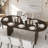 Oval Wood Dining Table Double Pedestal Kitchen Table-291840973-291840974