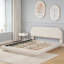 Structure de lit plateforme tapissier grand