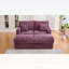 Très grand canapé-lit double surdimensionné avec revêtement moelleux, coussins de soutien, ports USB et porte-gobelets pour une vie moderne-133426622