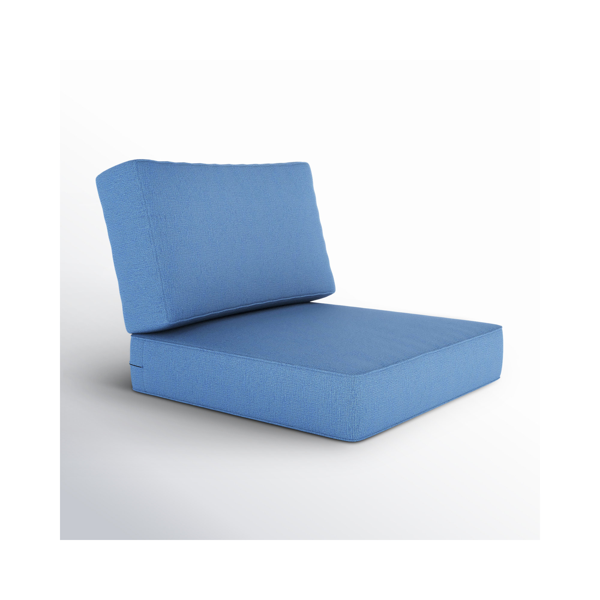 Outdoor Sunbrella Seat/Back Cushion, Cast Ocean Sunbrella® Plainweave