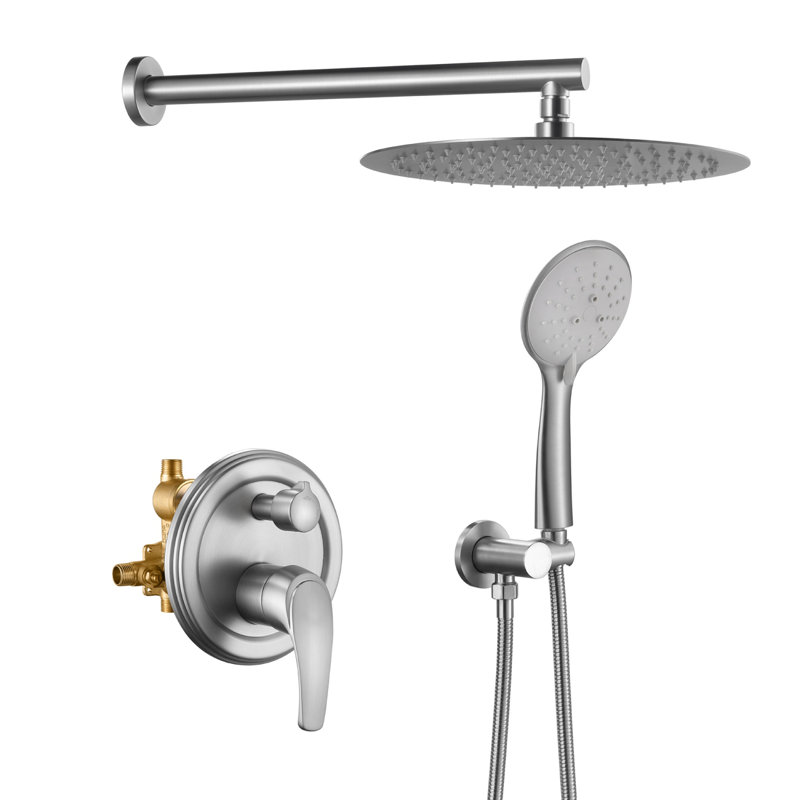 All-In-One Kit with Rough in-Valve, Brushed Nickel