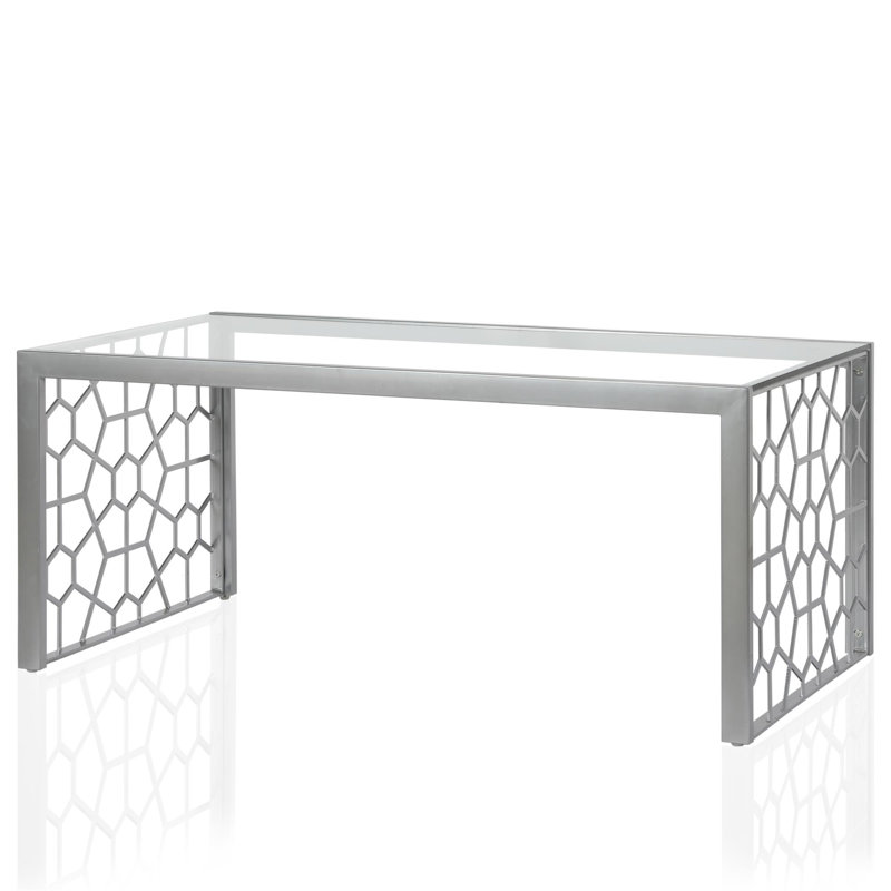 Marcucci Sled Coffee Table, Silver