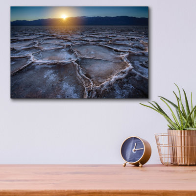 «Badwater Sunset» par Rick Berk, art mural en verre acrylique