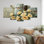 Ferme, pivoines par le grain ilo II - pivoines, art mural - ensemble d'art mural traditionnel diamant