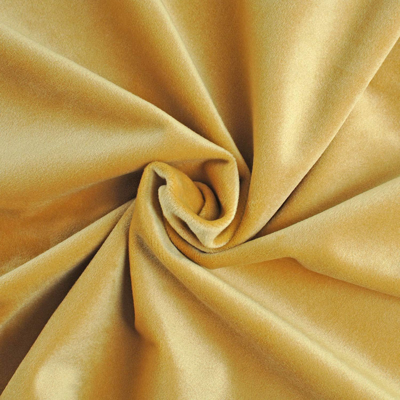 Velvet Blackout Curtain Pair, Yellow, 52" W x 108" L